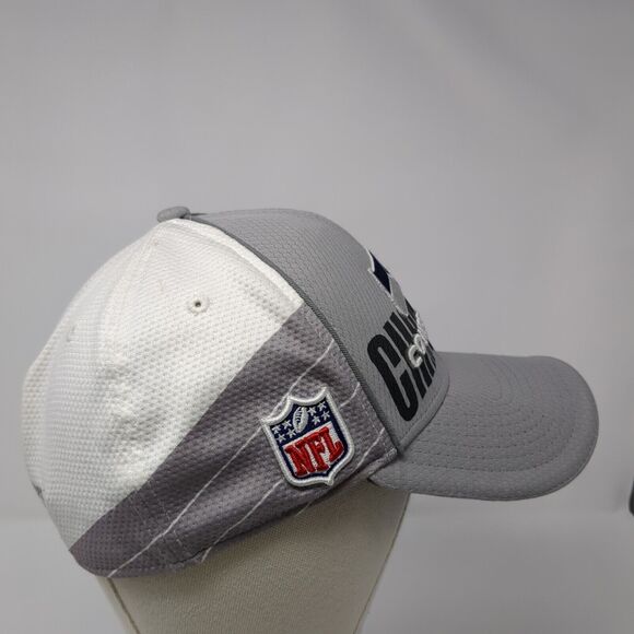 Seattle Seahawks Fitted Hat Gray OSFASuper Bowl XLVIII Logo New Era 39Thirty - Picture 4 of 10